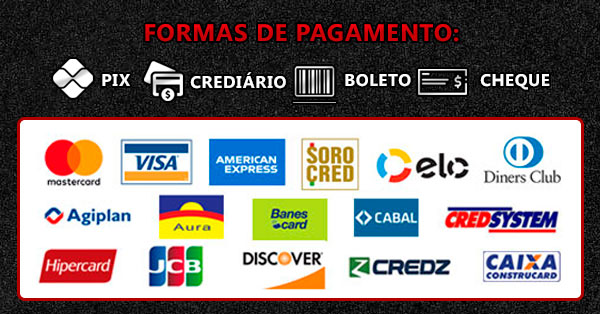 Formas de pagamento